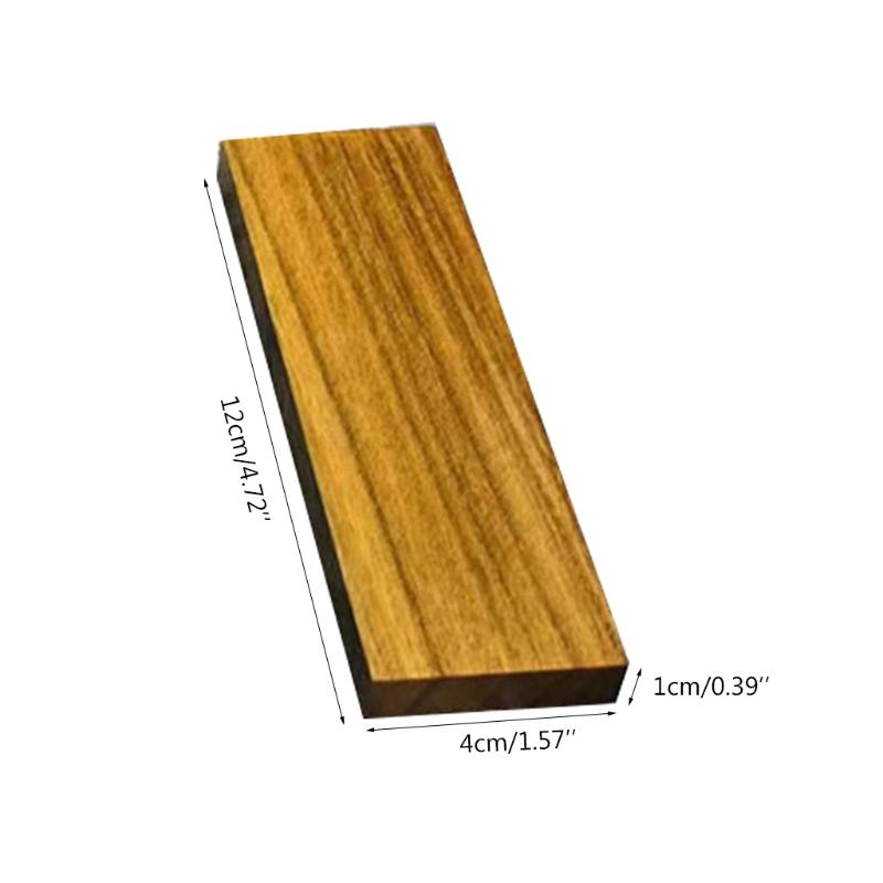DIY Střenky na nože Střenky na nože, Polotovar rukojeti Exotické střenky na nože Dřevo 12x4x1cm Materiál pro výrobce nožů