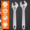 Adjustable Wrench Large Opening Car Spanner Wrenches Wide Jaw Steel Spanner Wrenches Shank Plumb Maintenanc Installation Tool