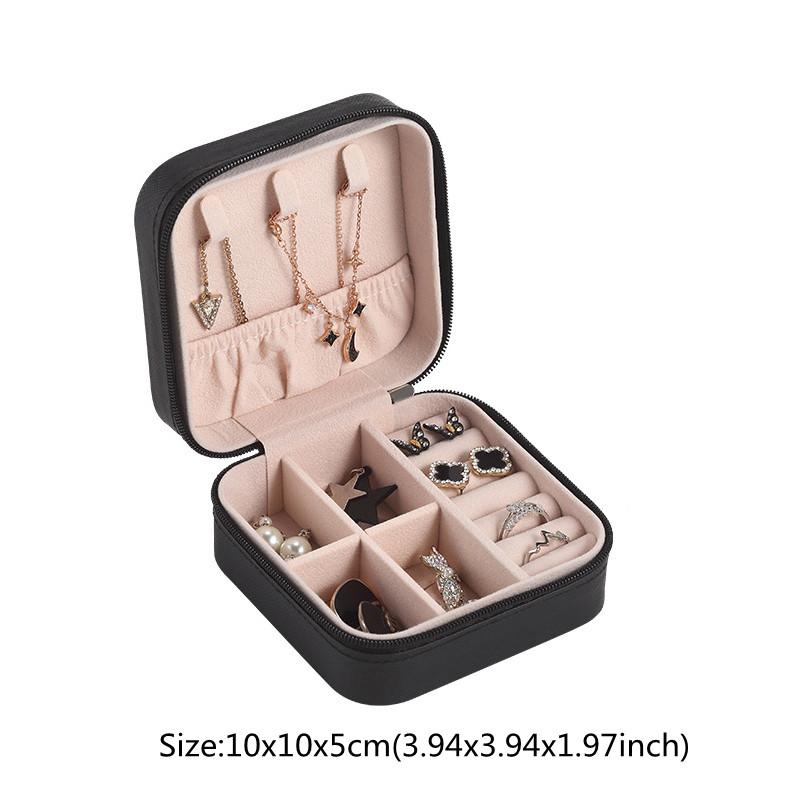 Pink Jewelry Organizer Box Ring Earrings Jewel Jewlery Juwellery Storage Case Makeup Cosmetic Stand Wholesale Bulk Accessories