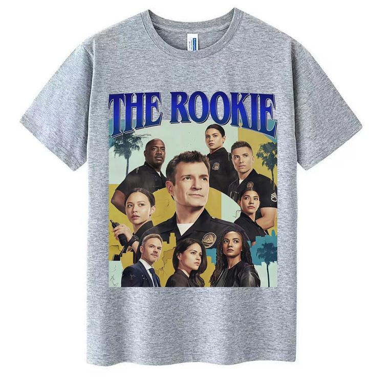 Funny Movie The Rookie Trendy Graphic T-Shirts Men's Harajuku Oversized Crewneck Short Sleeve T-shirt Casual Cotton Y2K T Shirt