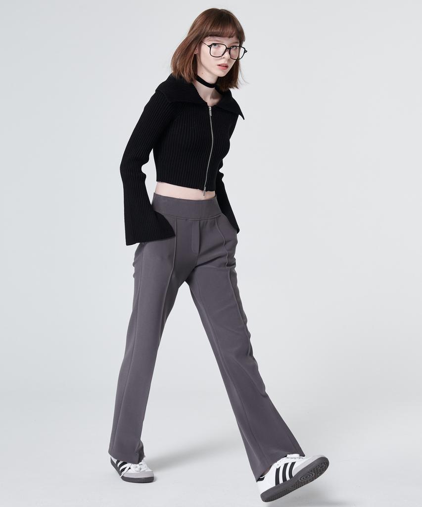 MALOUPE 2130 Elastic Stretch Pants (Dark Gray)