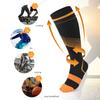 4 Paires Chaussettes de Compression pour Hommes et Femmes Chaussettes Montantes Rayées Chaussettes de Sport pour Athlétisme Extérieur Randonnée Course Cyclisme