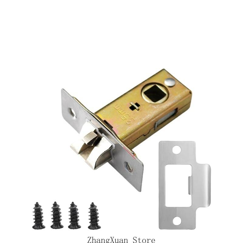 3XUF Sturdy Metal Tubulars Mortice Latches Portable Accessory for Internal Door