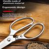 Essential 1PC Multi-Purpose Kitchen Shears Made of Stainless Steel for Heavy-Duty Poultry and Cooking Tasks