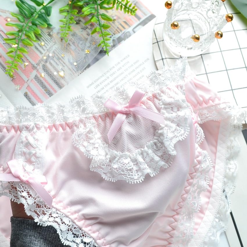 Cute Lolita Milk Fiber Sexy Princess Plus Low [AICHENS] Shorts, Fabric, Lace, Frills, Bowknot, Panties, Sizes, Embroidered, Breathable, Comfortable,