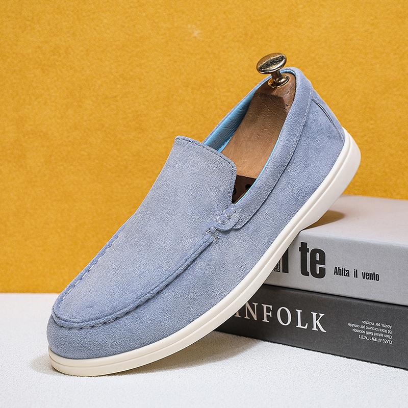 Casual Men Loafers Slip On Driving Shoes Soft Sole Fashion Lazy Peas Shoes Daily Walking Flats Male Footwear