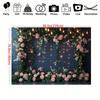 1pc Flower Wedding Photography Background Cloth Multi-size Suitable for Weddings Birthday Parties Graduation Season