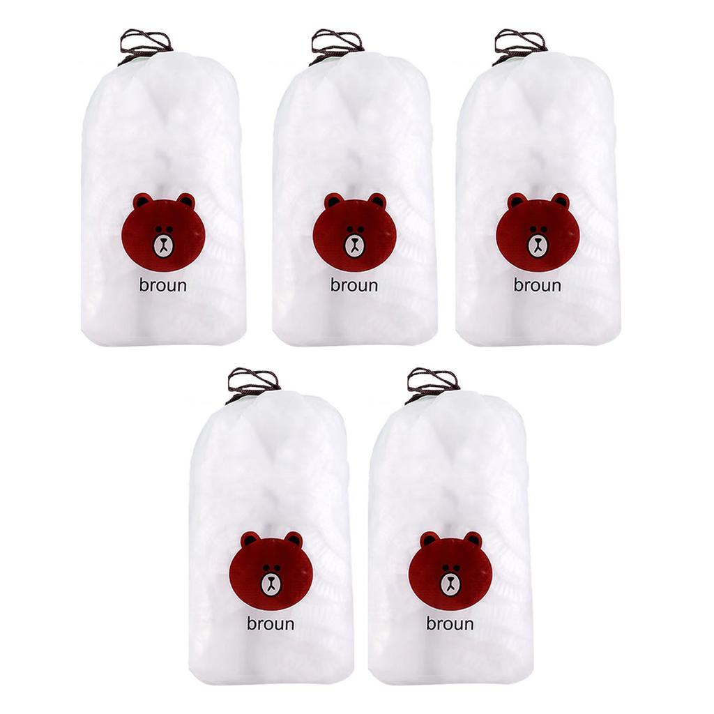 Disposable Food Wrap Cover Transparent High Elasticity Stretchable for Storage Containers100PCS