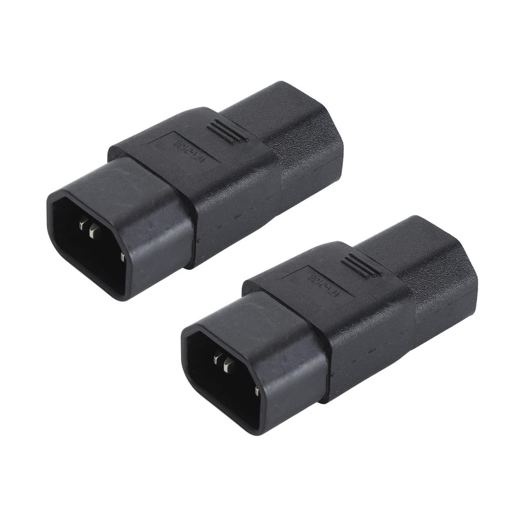 2Pcs IEC320 C14 to IEC320 C21 Power Adapter IEC320 C14 to C21 PDU UPS Extension Power Plug Adapter 10‑15A 125‑250V