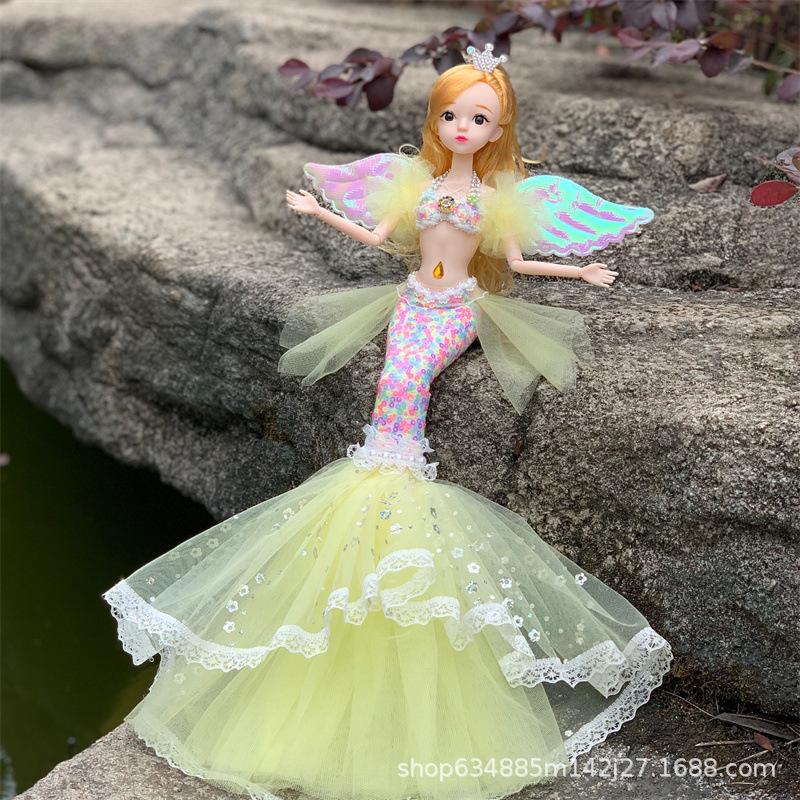 Diamond Tail Mermaid Princess Children Girls Birthday Gift Toy Doll Doll Aquarium Doll