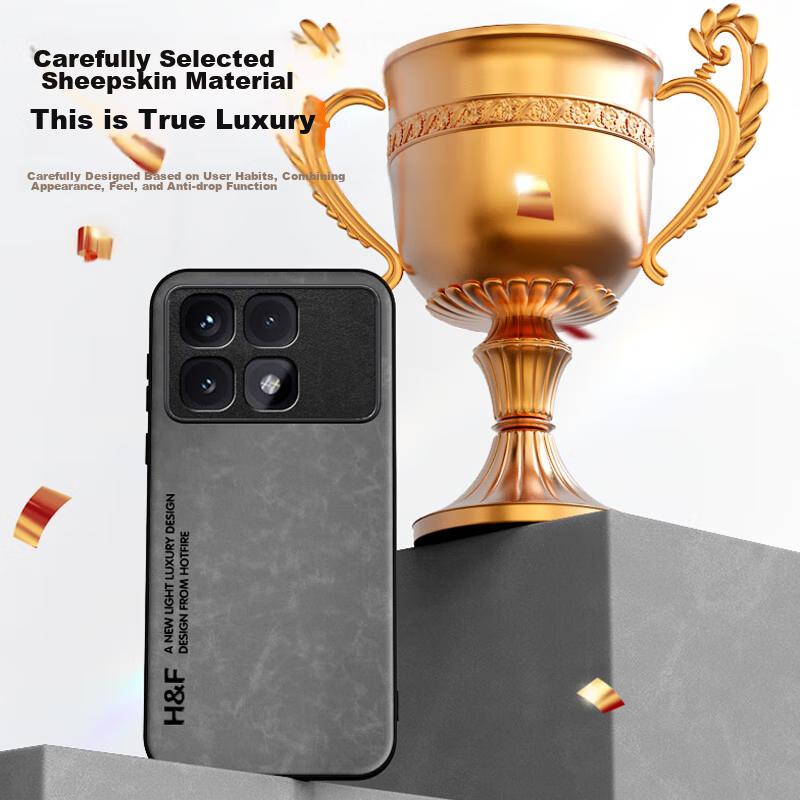 HotFire Phone Case for Xiaomi Redmi K70 Ultra, Upgraded Skin-Like Matte Lens Full Protection Silicone Cover - Midnight Black