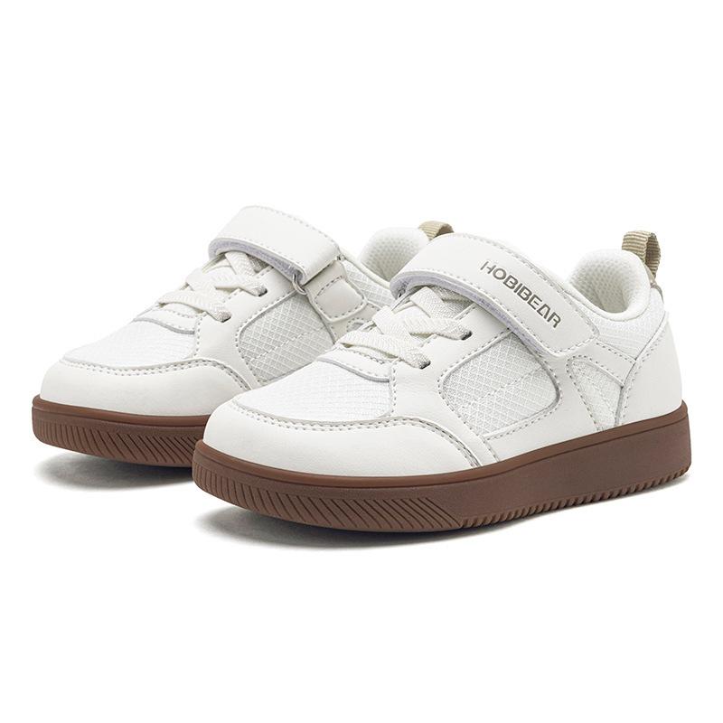 Happy Bear Kids' Breathable Wide-Toe Casual Shoes with Velcro Closure