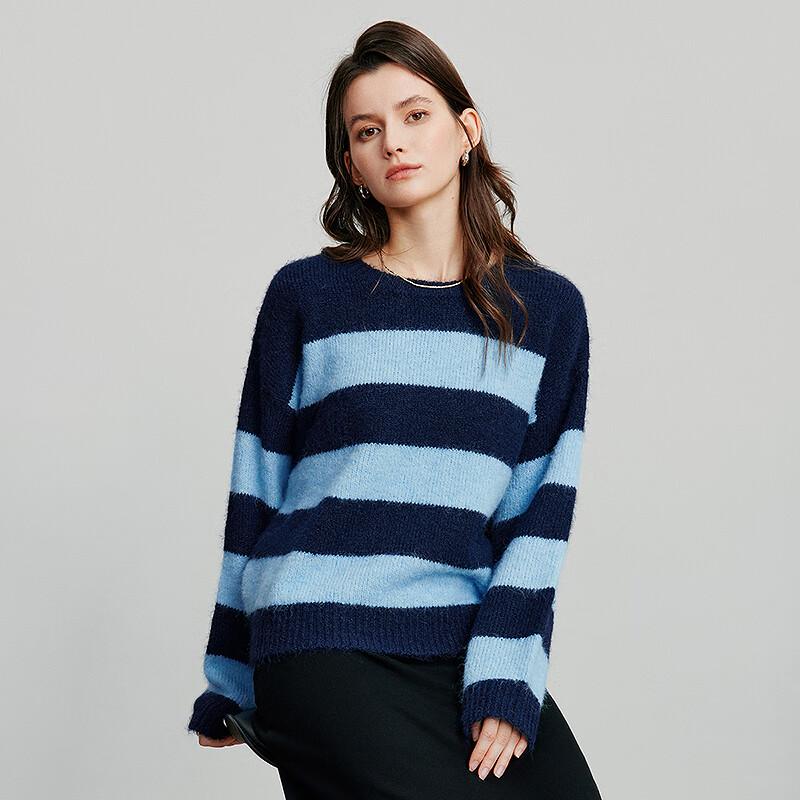 Chuyu Damen-Strickpullover mit Retro-Streifen, Herbst 2025