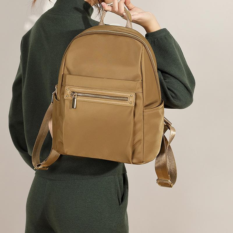 Daily Student Lightweight Backpack Simple Everything Stylish Women's Backpack Oxford Cloth Commuter Travel