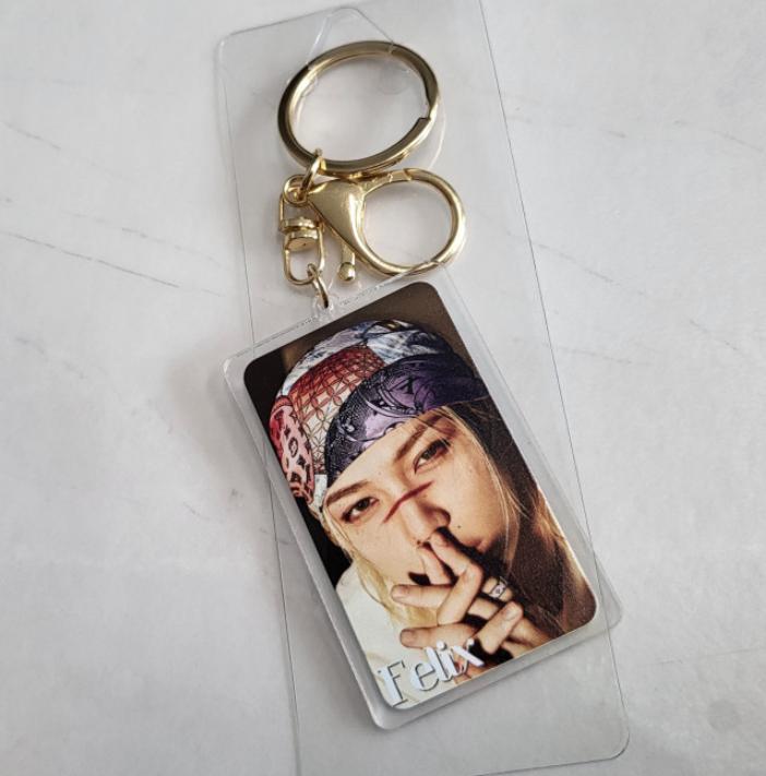 Felix Stray Kids Acrylic Keyring 12.5cm – Random Image Photo Keychain