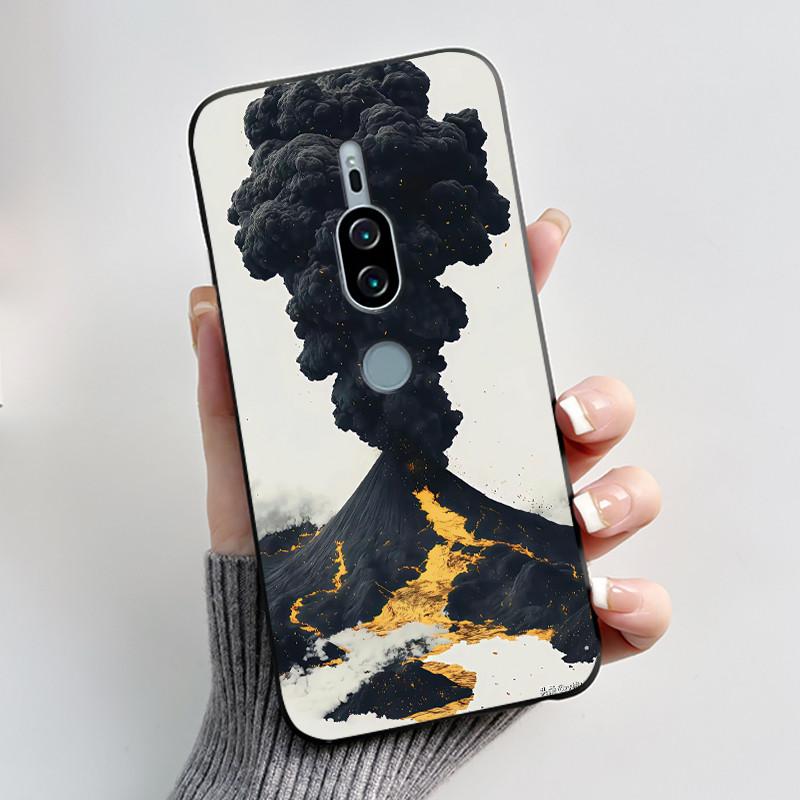 For Sony Xperia XZ2 Premium SO-04K SOV38 XZ2Premium Case Luxury Cute Cool Boys Girls Black Soft Silicone Back Cover TPU Housing