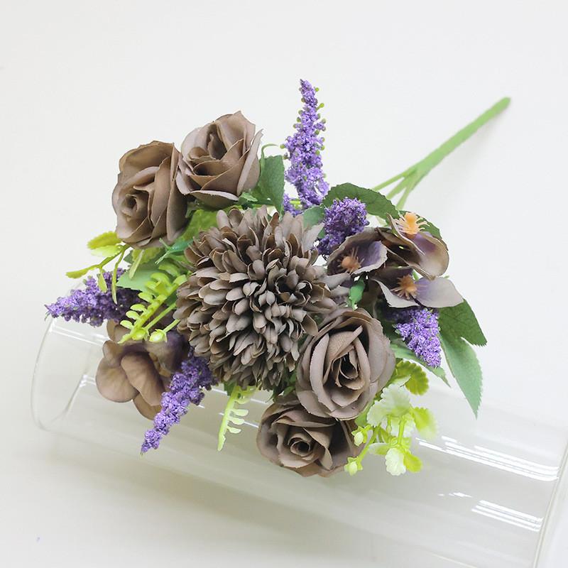 Silk Hibiscus Hydrangea Mutabilis Bouquets For Outdoor Events Settings Wedding