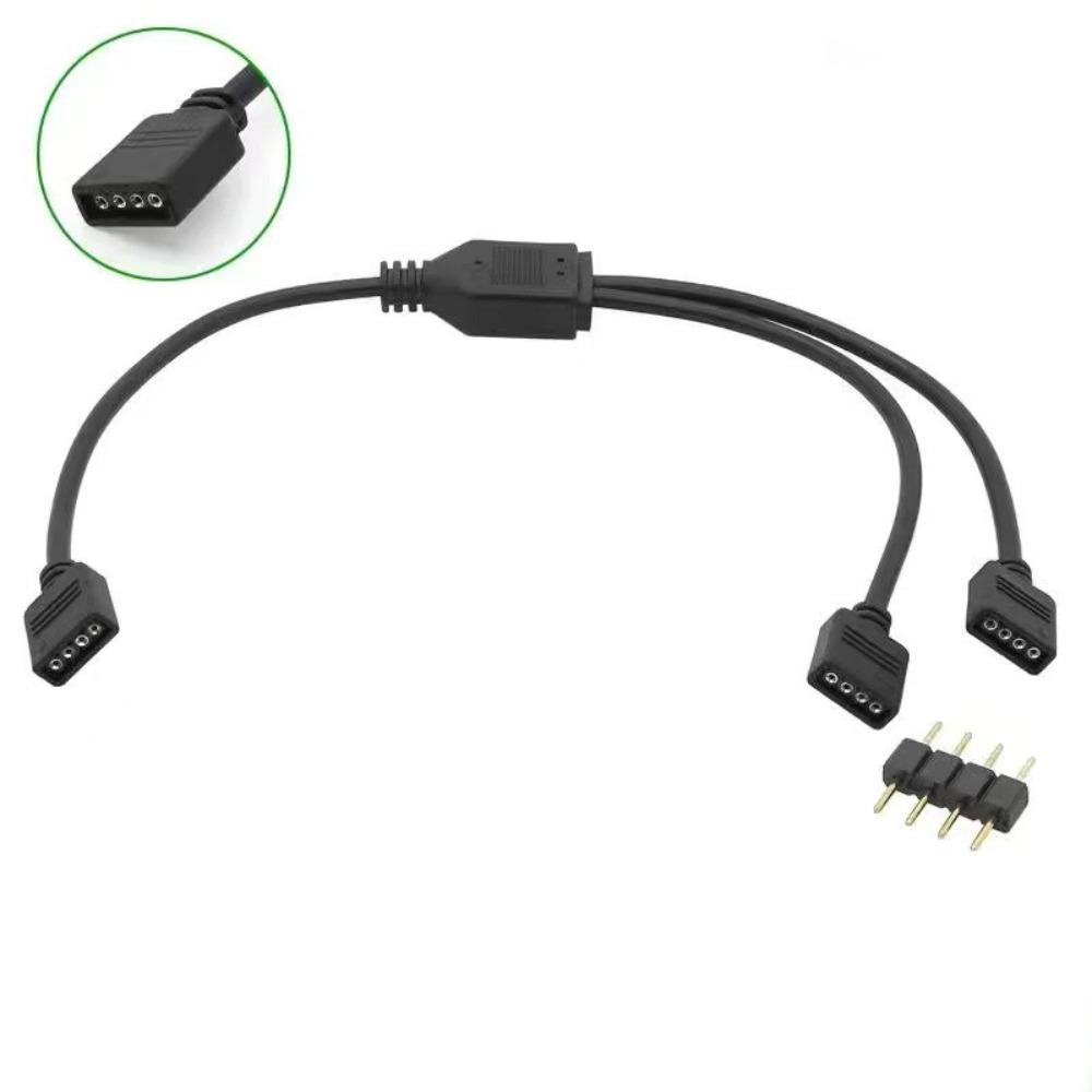 Professional 11V/1V ARGB Extension Cable 1Pin Universal RGB Splitter Cord Female to Female Computer Case Fans Adapter PC Build