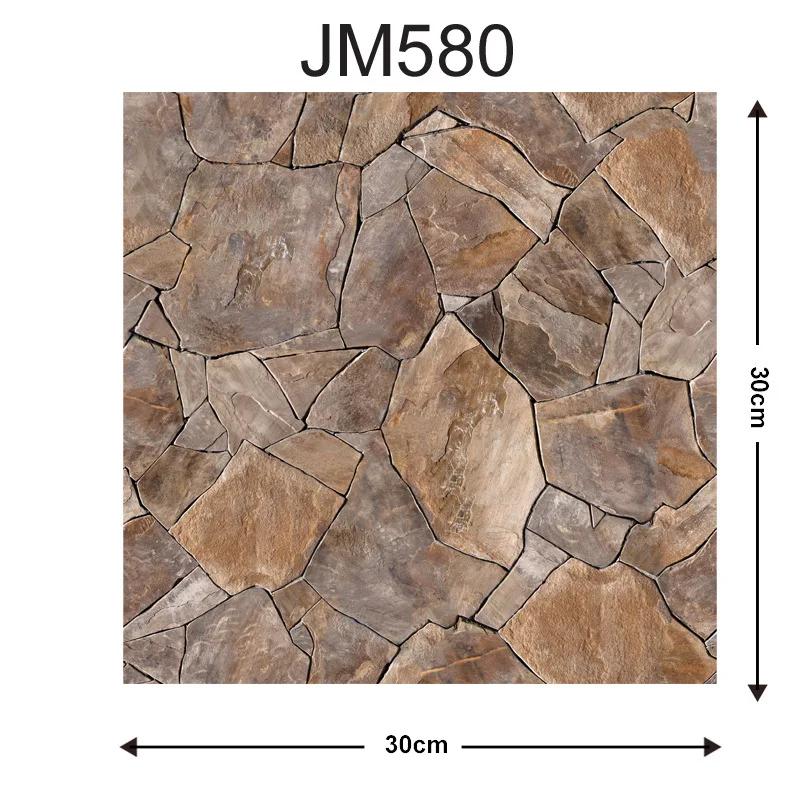 Self Adhesive Tile Wall Sticker - Home Decor 3D PVC Sticker Covers For Kitchen Cupboard Bathroom Waterproof Wallpaper