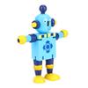 Personality Cute Wooden Robot Toys Learning & Educational Toys for Kids Children (Red)
