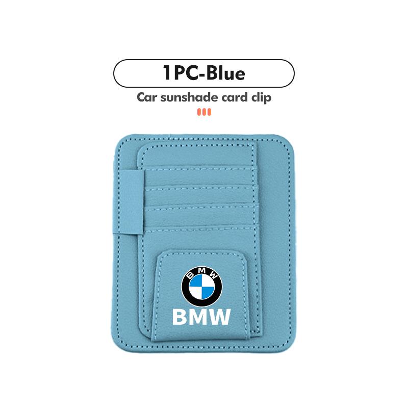 BBIF1 For BMW Multifunctional Car Sun Visor Storage Bag Credit ID Card Holder Clip G30 G20 M3 M5 E91 E92 E93 E36 E70 X3 X4 X5 X1 E39