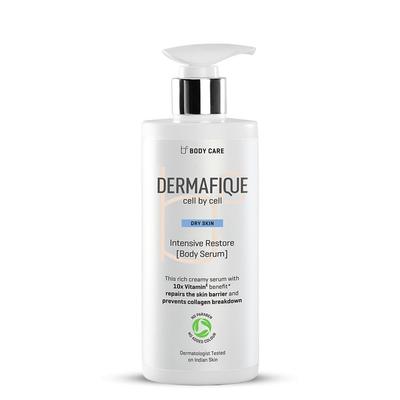 Dermafique Intensive Restore Body Lotion Serum with 10X Vitamin E Benefit 300ml, Body Lotion for Dry Skin, Suitable for Winters, Moisturizer for Body