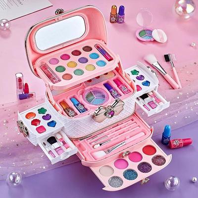 Princess Makeup Toy Set for Girls: Role Play Kit with Lipstick & Nail Polish
