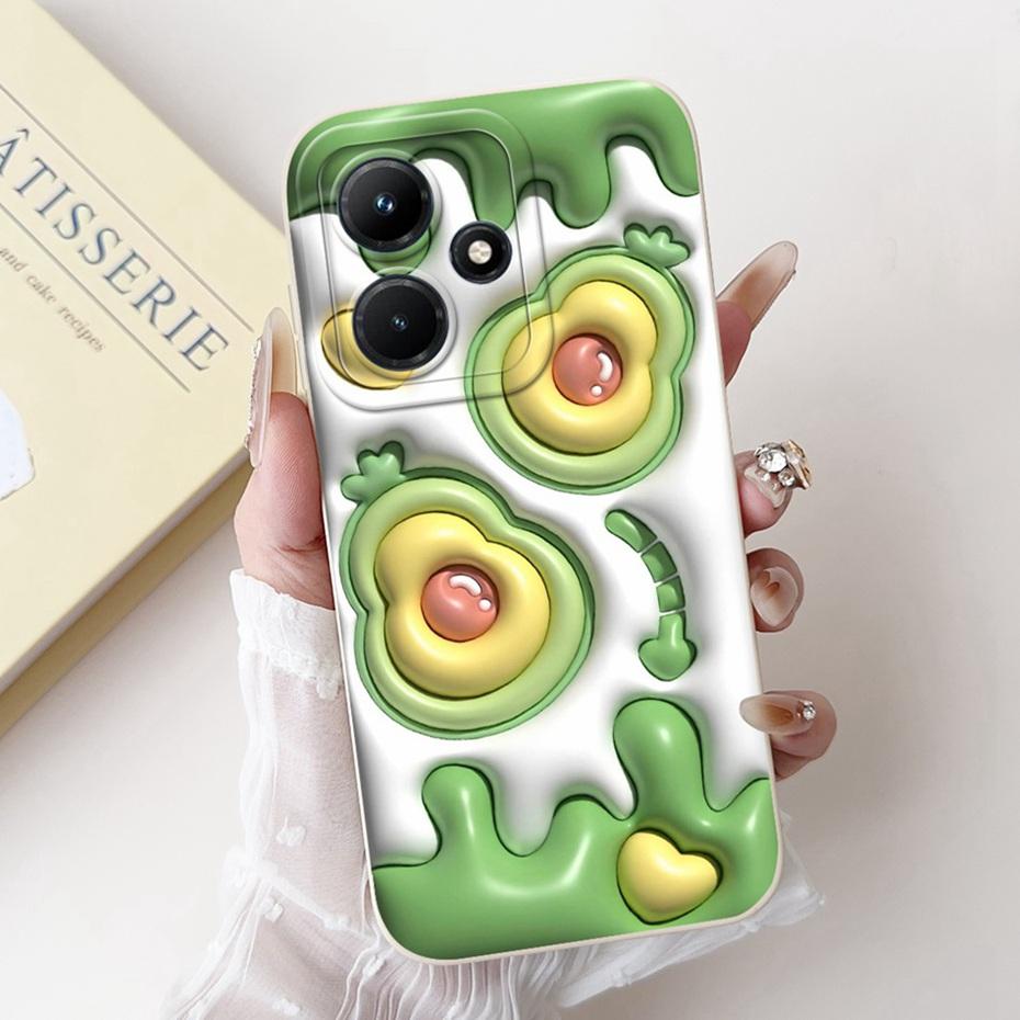 Lens Protective Cover For Infinix Hot 30i 30 Hot30 Play NFC Cute Printed Soft Silicon Phone Case For Infinix Hot30i 30 30Play 4G