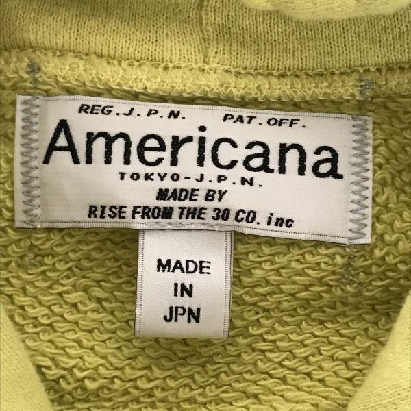 Americana Sweatshirt Tunic Dress Women’s FREE Yellow Japan(USED)