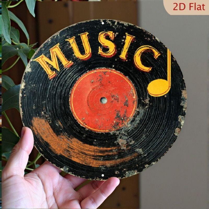

Retro Vinyl Record Metal Painting for Living Room Bar Cafe Decor