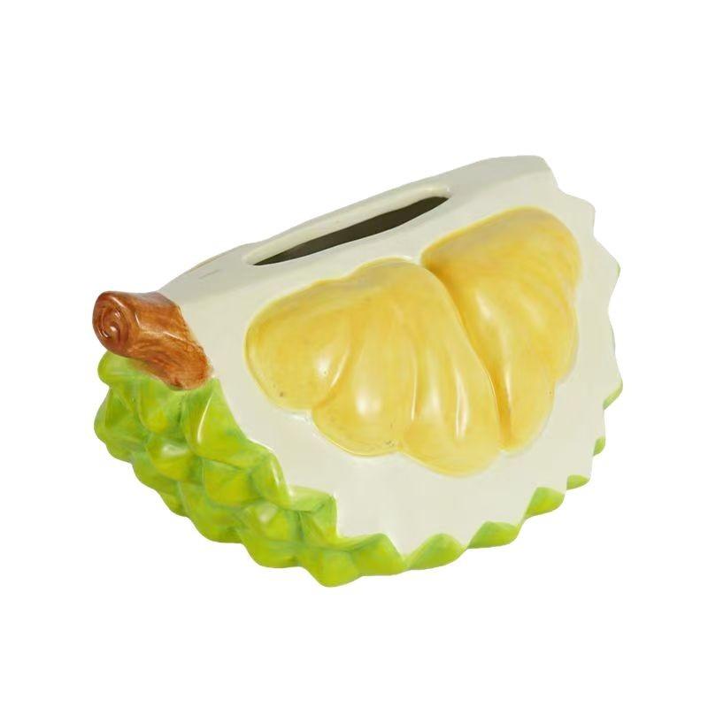 

2025 New Creative Durian Tissue Box Living Room Paper Box Luxury Dining Table Napkin Storage Box світло-зелений колір