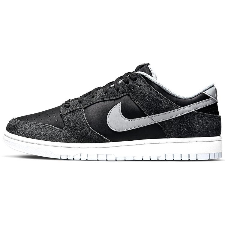 Nike Dunk Vibe Slip Resistant Abrasion Resistant Low top Skateboard Shoes Unisex Gray Black DH7913-001(TeamB-)