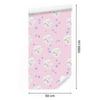 Sleeping Teddy Bears and Colorful Flowers Wallpaper for Living Room and Bedroom 50x1000