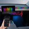 Car Full RGB Ambient Rainbow Light Strip/ High-end USB Dream Symphon Music Atmosphere Lamp with App Remote Control