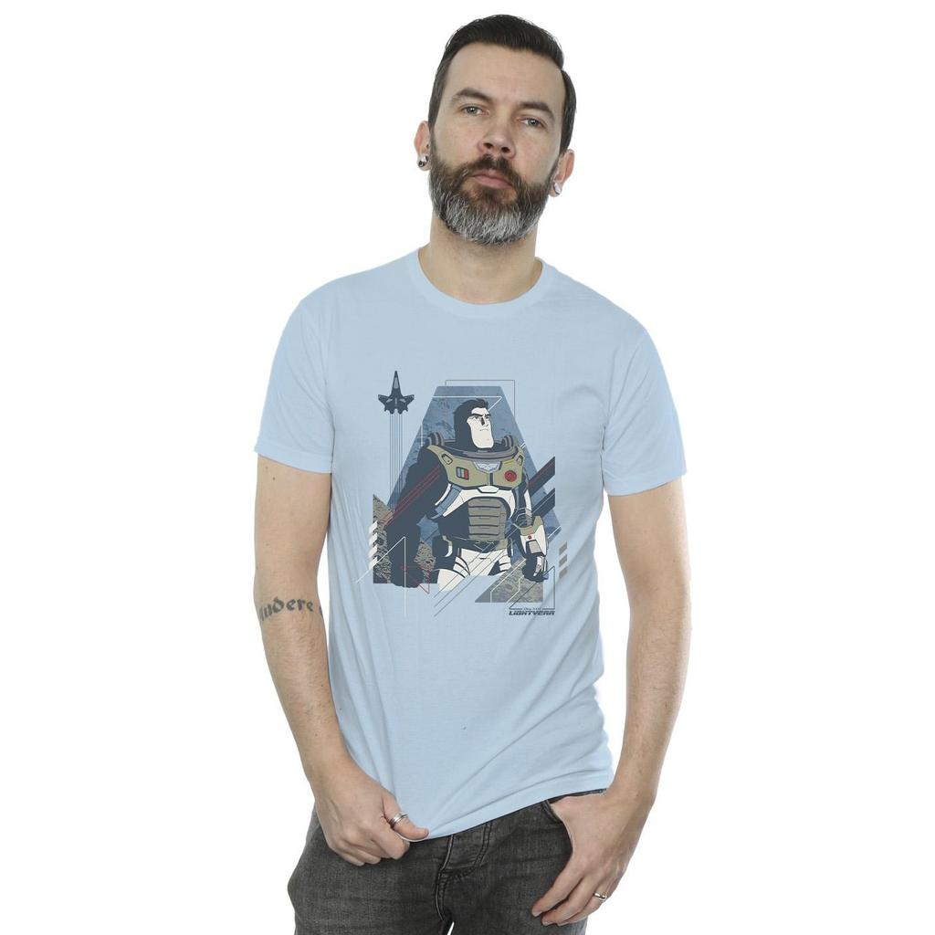 Disney Mens Lightyear Look To The Stars T-Shirt