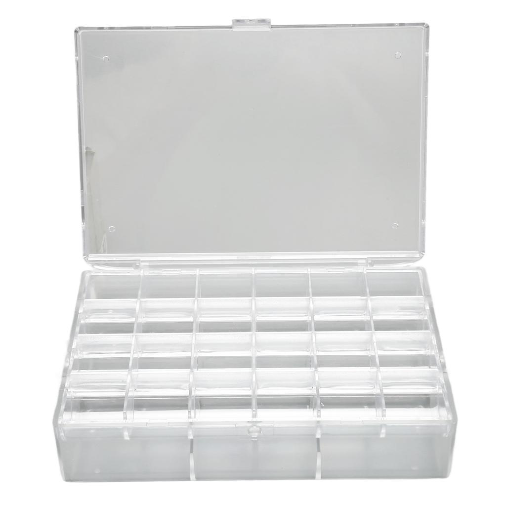 Earring Holder Organizer Transparent Acrylic 30 Grids Portable Stackable Earring Organizer Box L