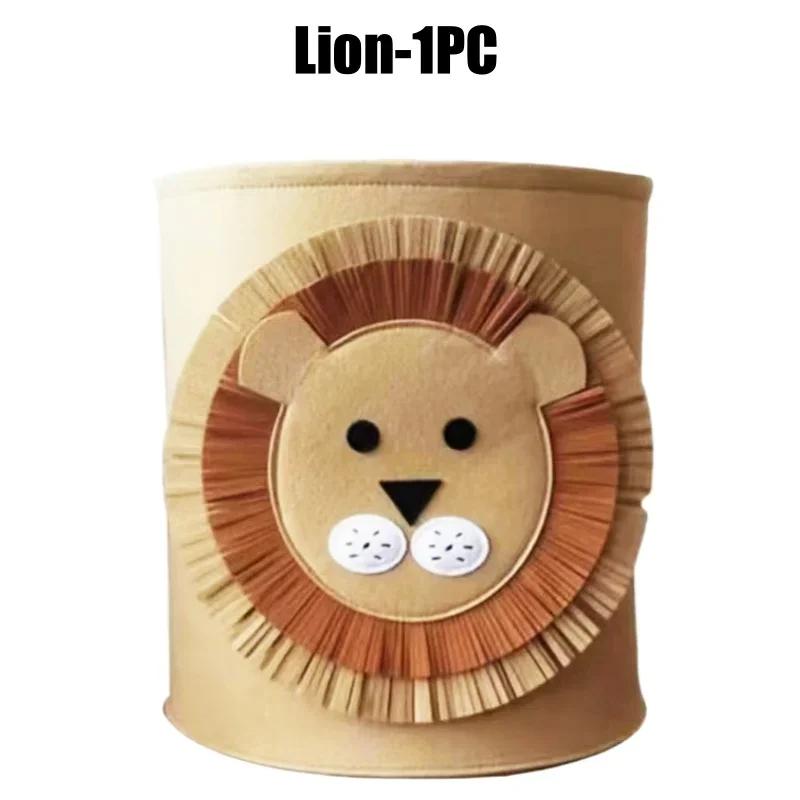 Foldable Cartoon Kids Sundries Organizer Household Items Home Storage Felt Laundry Basket Laundry Bag Storage Baskets Organizer