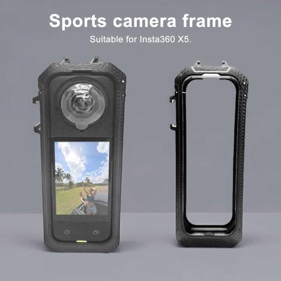 Action Camera Frame Multi-purpose Extension Bottom 1/4 Screw Hole Anti-drop Camera Stand for Insta 360 X5