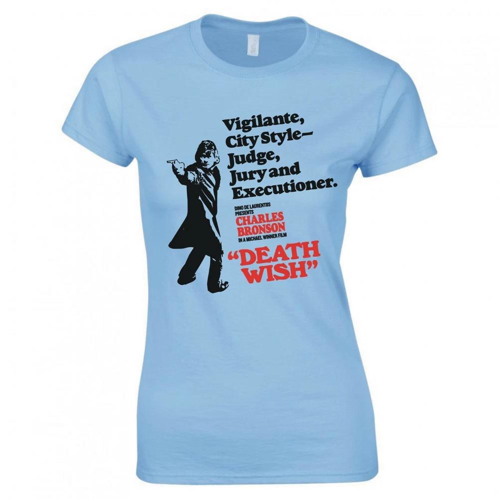 Inspired By Death Wish Judge Jury And Executioner Ladies Skinny Fit TShirt S