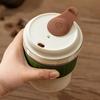 2-in-1 Ice Coffee Tumbler with Built-In Ice Cube Tray Portable Leak-Proof Cold Cup for Summer BPA-Free PP Easy-Release Ice Mold