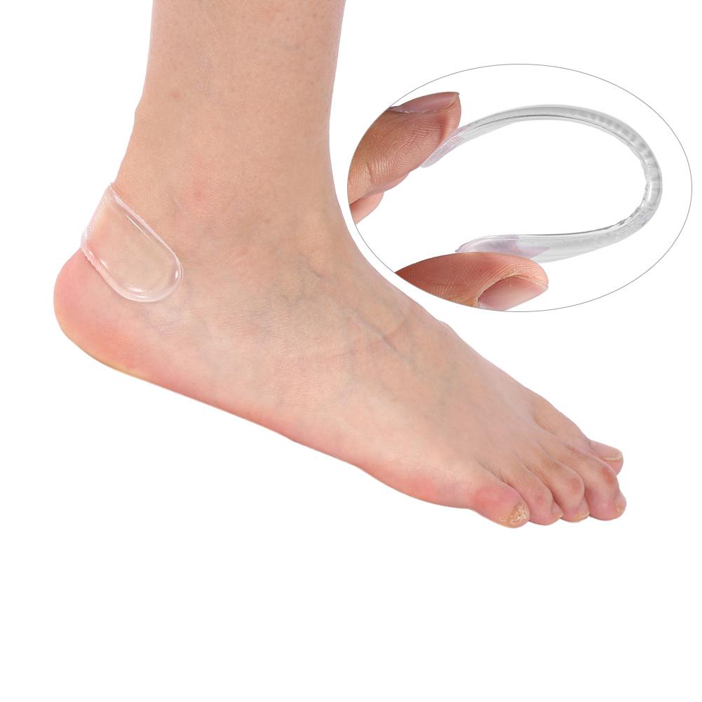 2pcs New Useful GEL NOn slip Anti wear Silicone Transparent High Heel Shoe Sticker Cushion