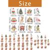Christmas Cake Decoration Flags Set With Vintage Design For Holiday Parties