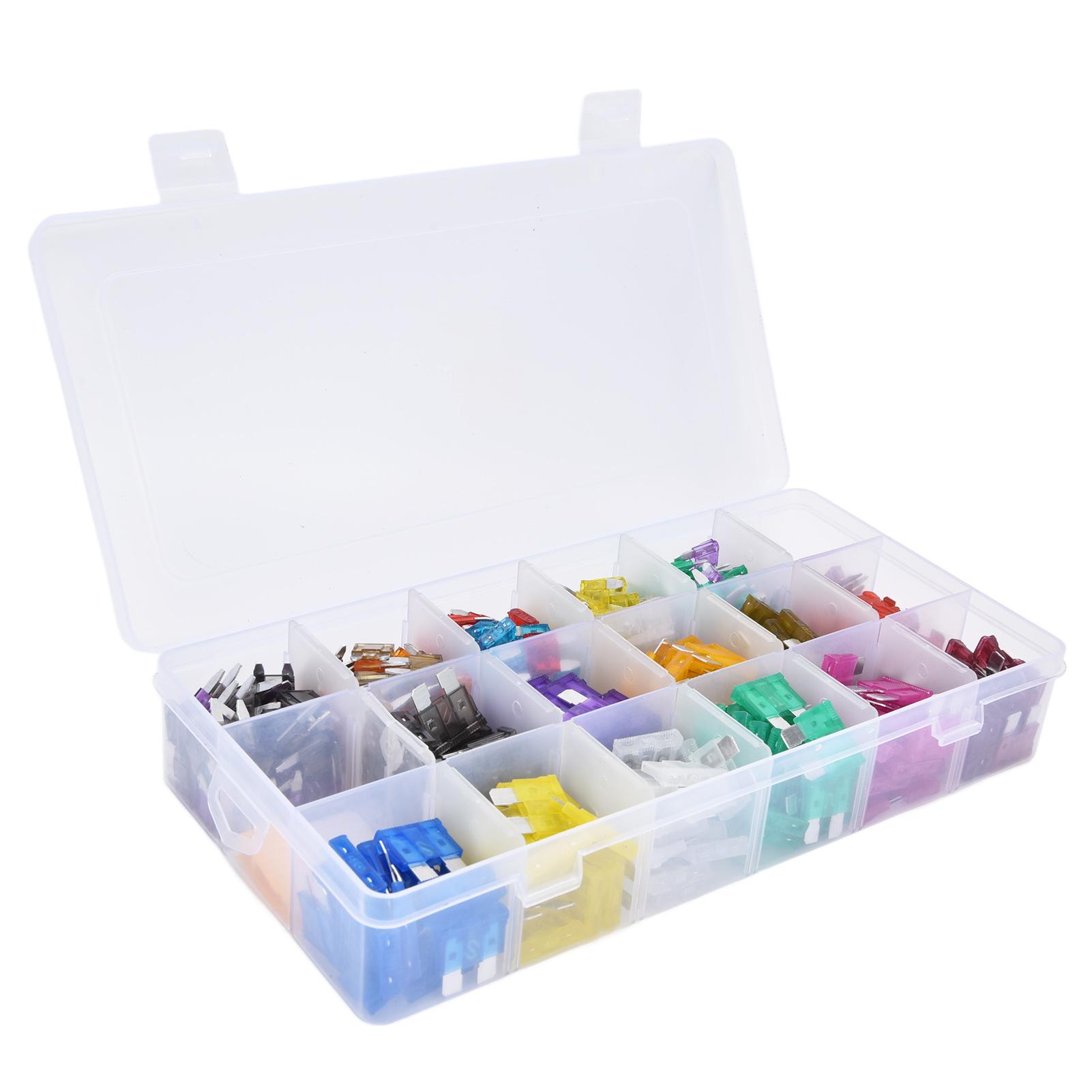 

485 шт. ассортимент плоских предохранителей из алюминиевого сплава, автомобильные предохранители среднего и малого размера 2А40А