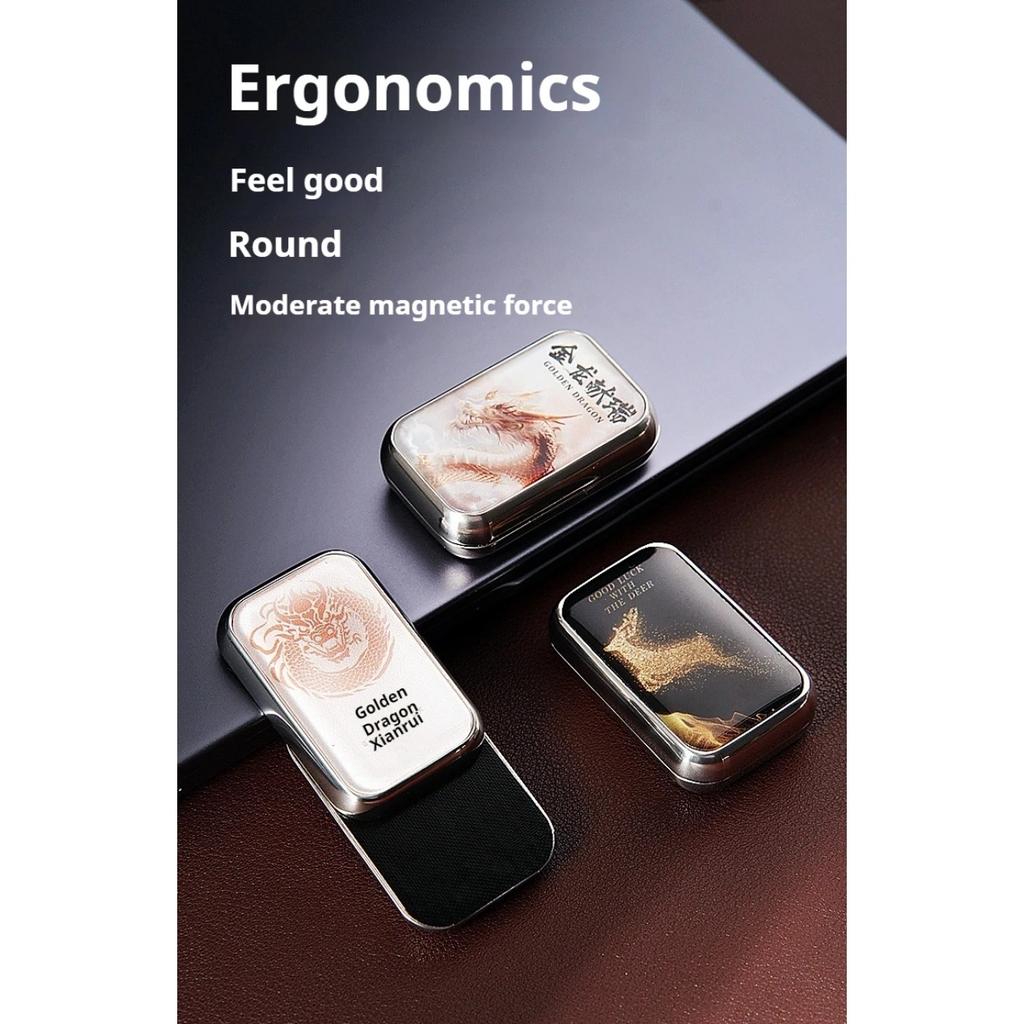 EDC Mekanisk Skyver Magnetisk Skyvekort Lindre Stress Lindringsleke Skyveplate Antistress Metall Mini Fidget Voksne Leker