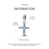 1PCS Charm For DIY Making Bracelet 925 Silver Original Shine Zircon Charms Jewelry Wedding Birthday Gift For Women Mom Friend