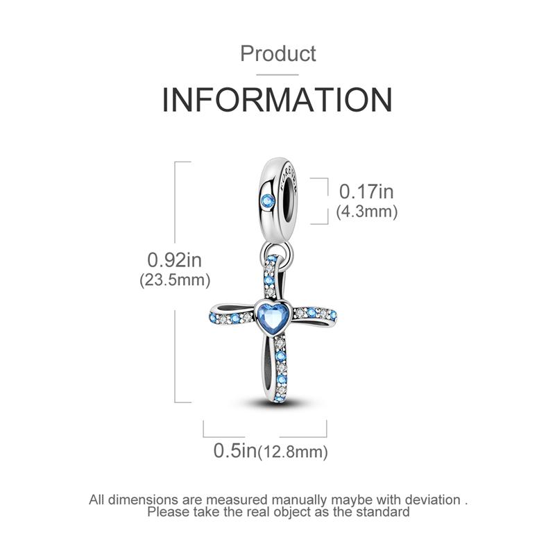 1PCS Charm For DIY Making Bracelet 925 Silver Original Shine Zircon Charms Jewelry Wedding Birthday Gift For Women Mom Friend
