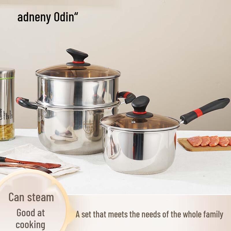 Adneny 201 Stainless Steel Classic Cookware Set