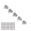 50Pcs Beard Beads Sturdy Alloy Dreadlocks Beads for DIY Jewelry Accessories Hair Beard Decoration