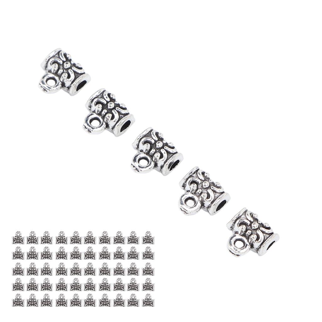 50Pcs Beard Beads Sturdy Alloy Dreadlocks Beads for DIY Jewelry Accessories Hair Beard Decoration