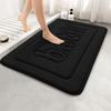 Thickened Flannel Bathroom Absorbent Mat Shower Room Toilet Non-slip Mat Bathtub Mat Foot Pad Entrance Mat